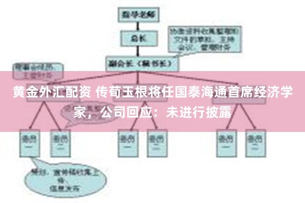 黄金外汇配资 传荀玉根将任国泰海通首席经济学家，公司回应：未进行披露