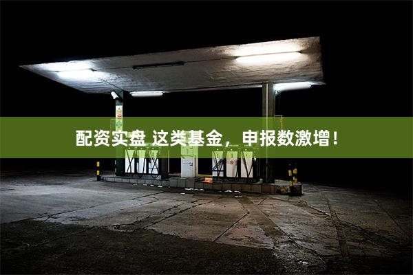 配资实盘 这类基金，申报数激增！